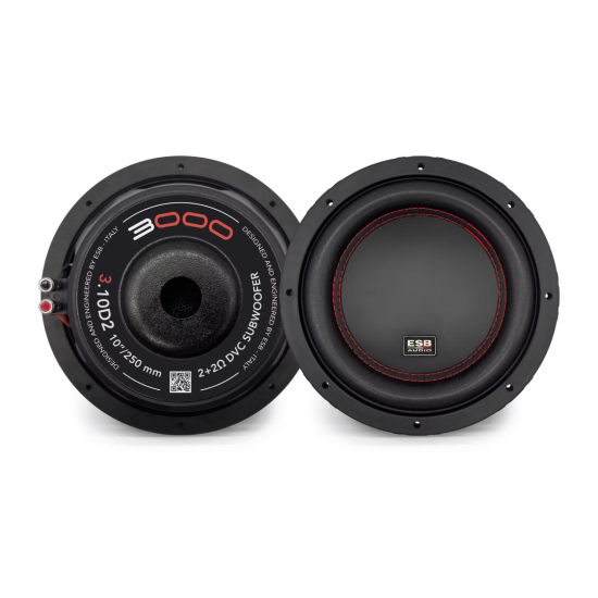 ESB AUDIO 3.10D2 — 10” / 250 mm Subwoofer DVC 2+2 Ω